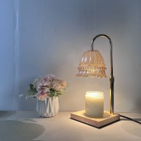 Adjustable Aromatherapy Wax Lamp Bedroom (Option: Europe 220V Dimming-Lily Lifting Two Bulbs)