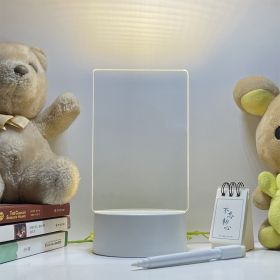 Message Board Small Night Lamp Note Board (Option: 2W-Vertical Rectangular)