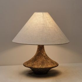 Pottery Pot Table Lamp Retro Living Room Design (Option: 360x400mm-Type A Ceramic-AU)